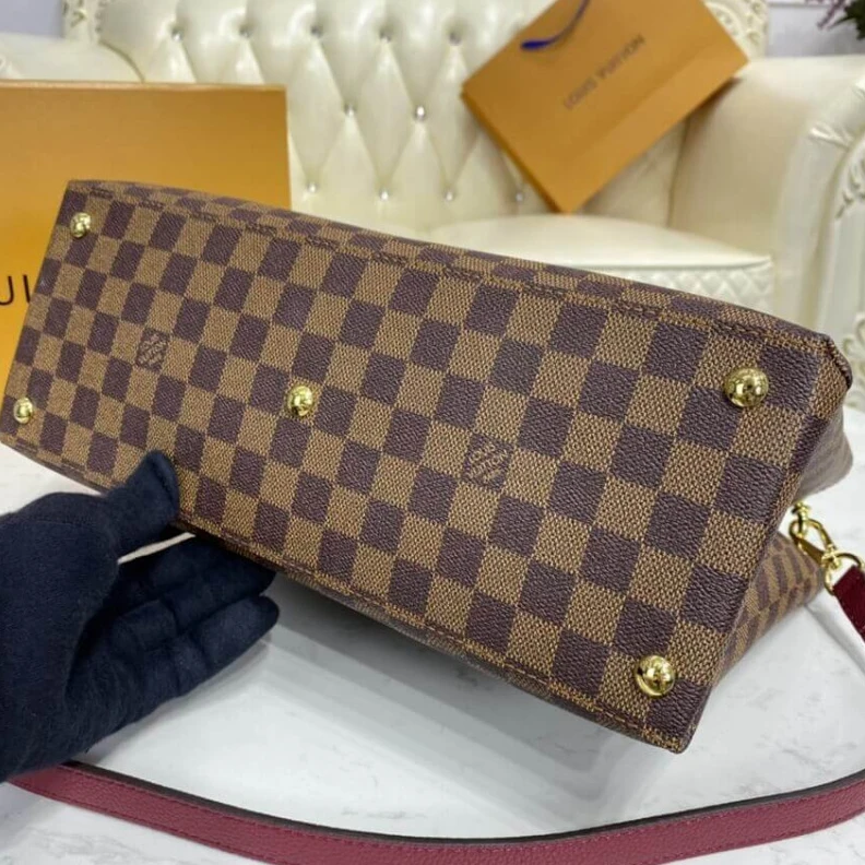 Mythick ru Damier Eb LV LV Riverside Bag Damier Ebene Fuchsia