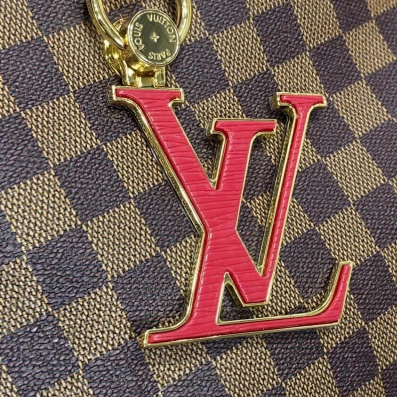 Mythick ru Damier Eb LV LV Riverside Bag Damier Ebene Fuchsia