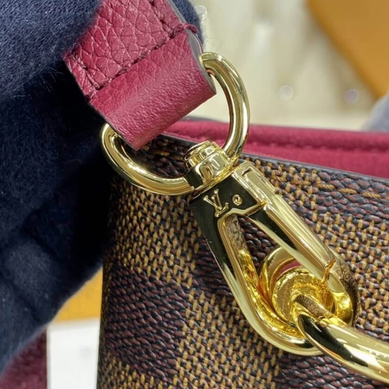 Mythick ru Damier Eb LV LV Riverside Bag Damier Ebene Fuchsia