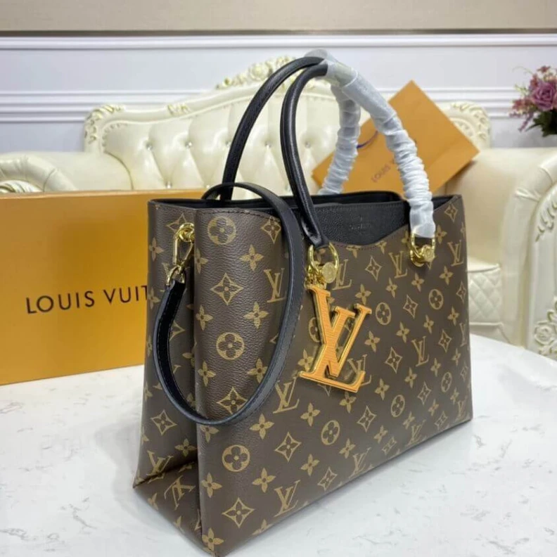 Top lv 5 protect Louis Vuitton LV Riverside Bag Monogram Canvas Black