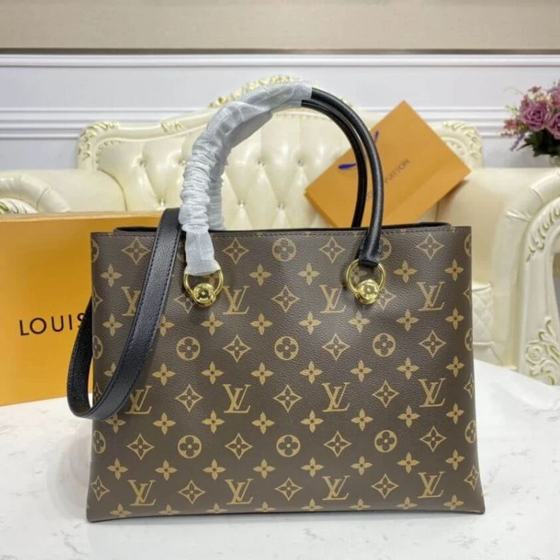 Top lv 5 protect Louis Vuitton LV Riverside Bag Monogram Canvas Black