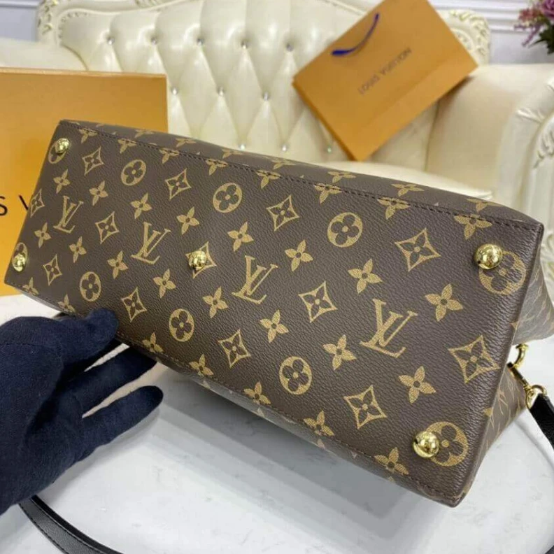 Top lv 5 protect Louis Vuitton LV Riverside Bag Monogram Canvas Black