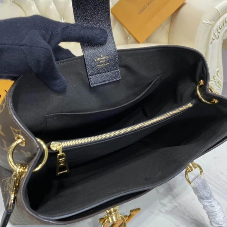 Top lv 5 protect Louis Vuitton LV Riverside Bag Monogram Canvas Black