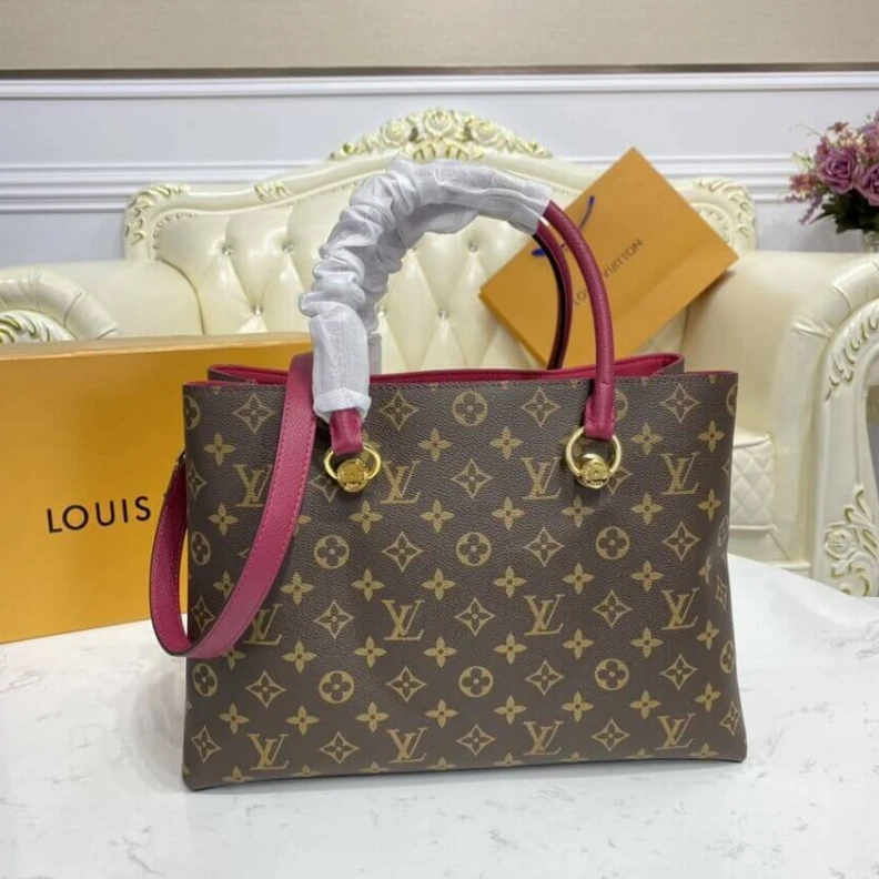 Replica bags lv Combining Louis Vuitton LV Riverside Bag Monogram Canvas Fuchsia