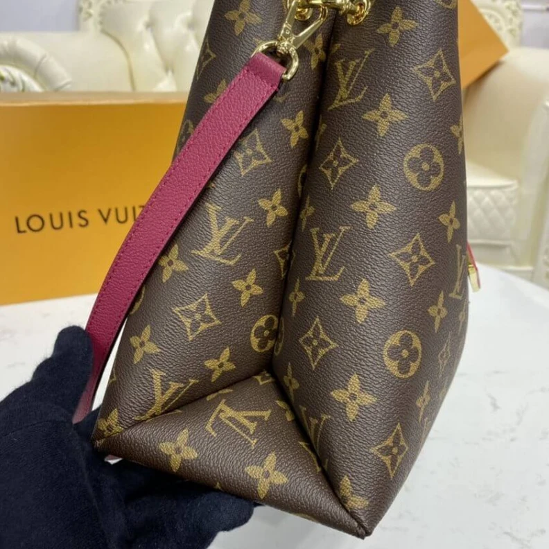 Replica bags lv Combining Louis Vuitton LV Riverside Bag Monogram Canvas Fuchsia