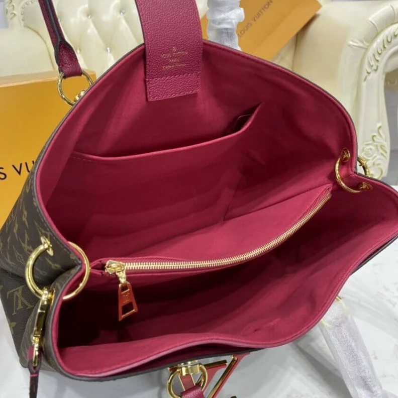 Replica bags lv Combining Louis Vuitton LV Riverside Bag Monogram Canvas Fuchsia