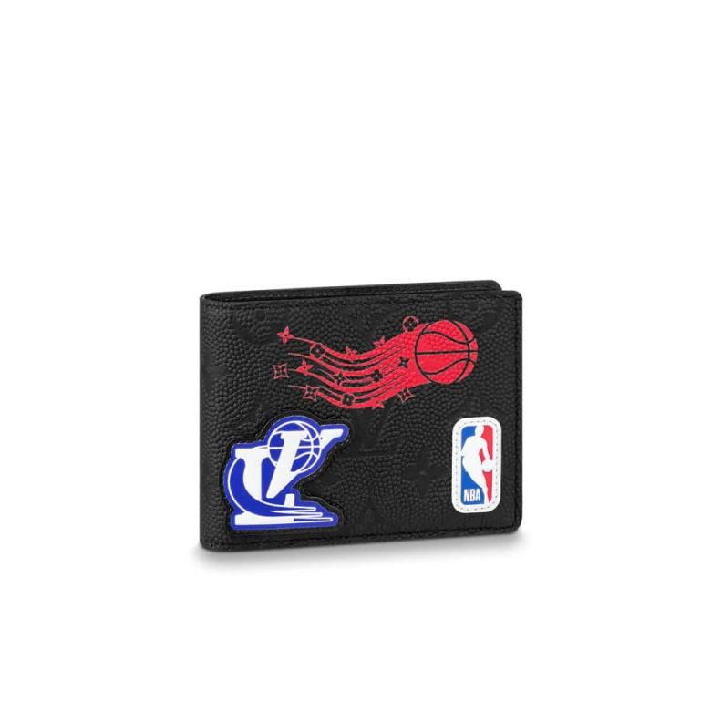 Black Louis Vuitton LVXNBA Multiple Wallet Black
