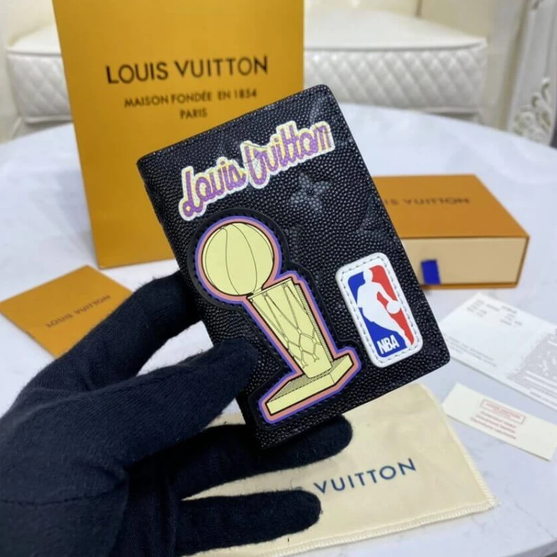 Mythick Textile l Louis Vuitton LVXNBA Pocket Organizer Black