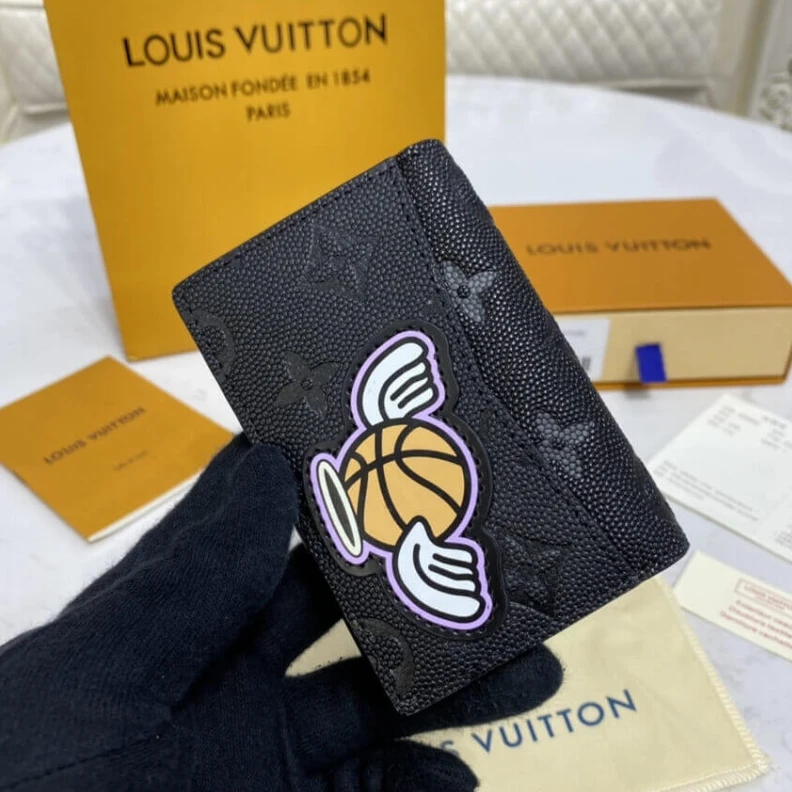 Mythick Textile l Louis Vuitton LVXNBA Pocket Organizer Black