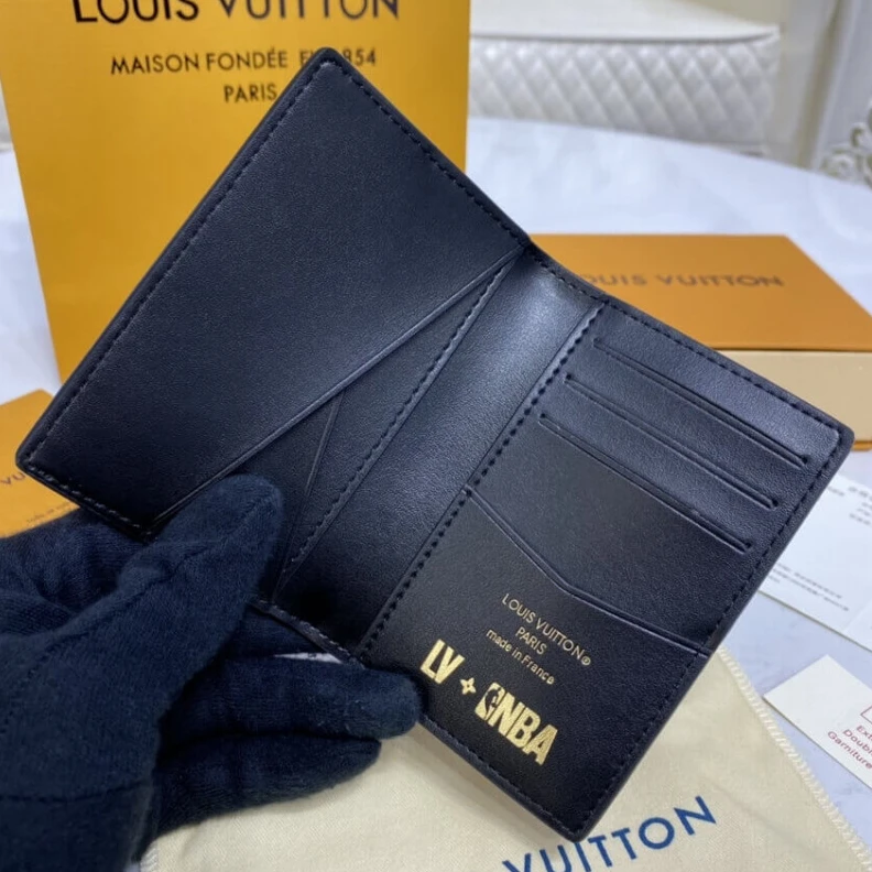 Mythick Textile l Louis Vuitton LVXNBA Pocket Organizer Black