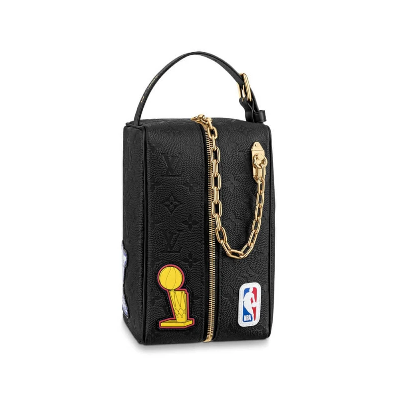 Cowhidele Louis Vuitton LVxNBA Cloakroom Dopp Kit Black