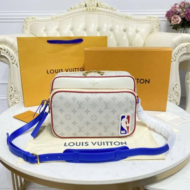 Lv belts replica 2 outside Louis Vuitton LVxNBA Nil Messenger Bag Antartica
