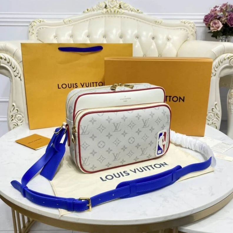 Lv belts replica 2 outside Louis Vuitton LVxNBA Nil Messenger Bag Antartica