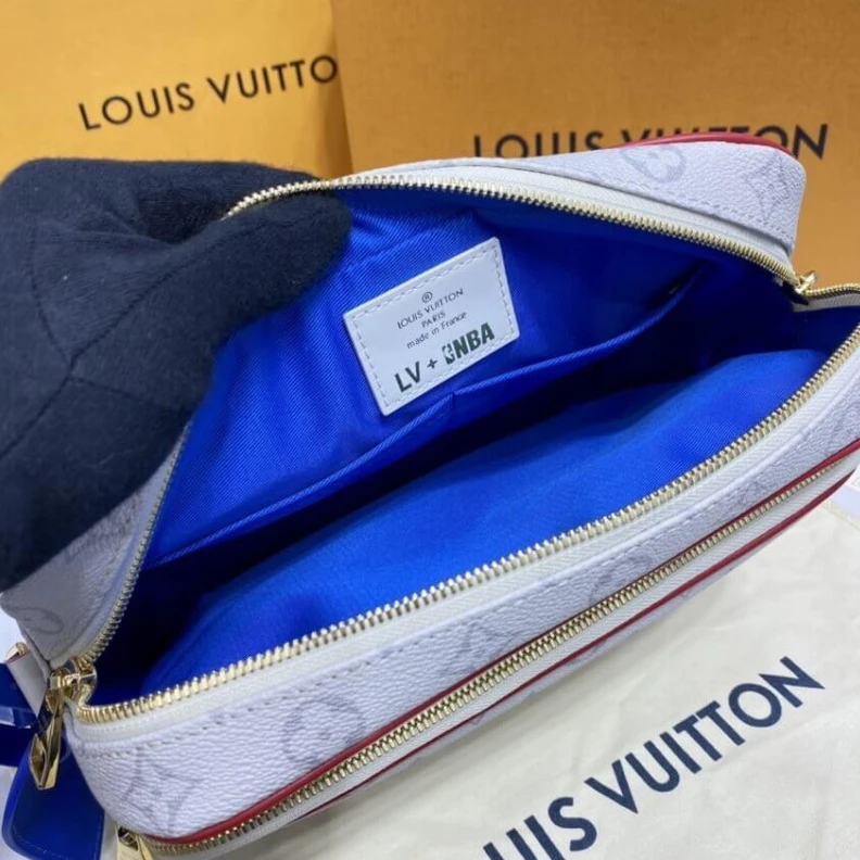 Lv belts replica 2 outside Louis Vuitton LVxNBA Nil Messenger Bag Antartica