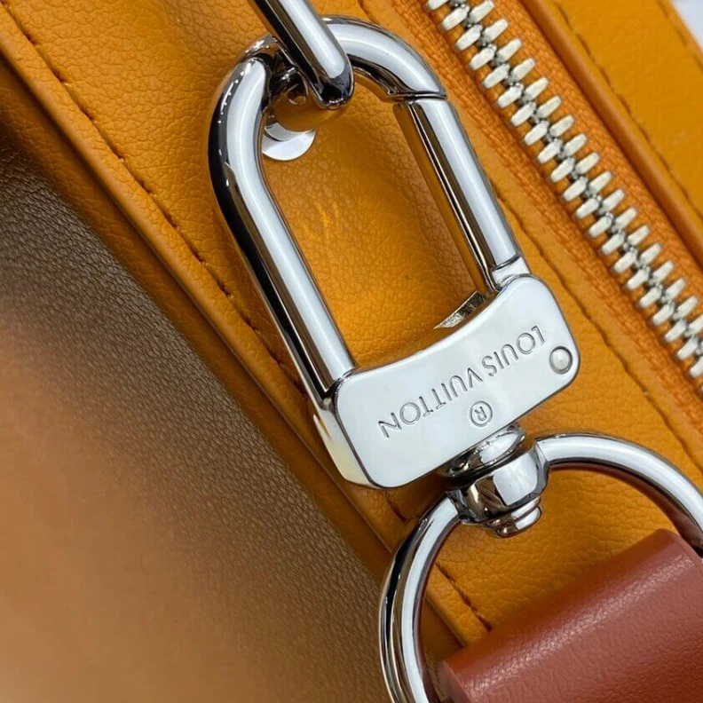 Replica bags Strap Dro Louis Vuitton LVxNBA Orange Leather Handle Trunk