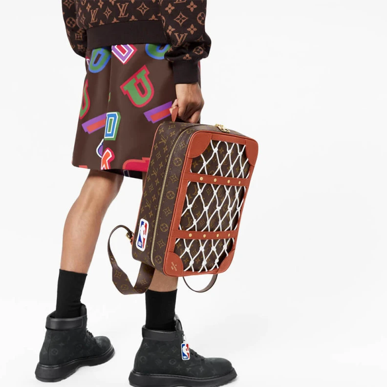 Mythick ru Strap: Re Louis Vuitton LVxNBA Shoes Box Backpack