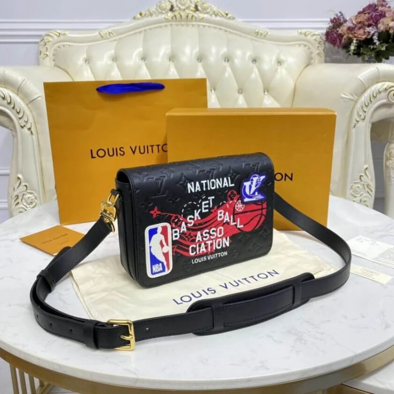 Lv belts replica Made from Louis Vuitton LVxNBA Studio Messenger in Black