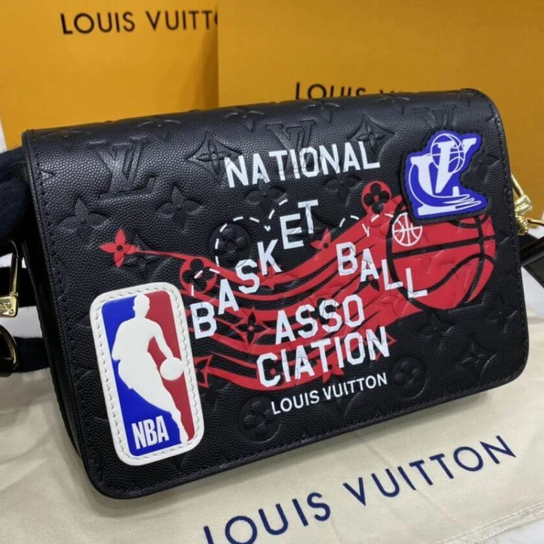 Lv belts replica Made from Louis Vuitton LVxNBA Studio Messenger in Black