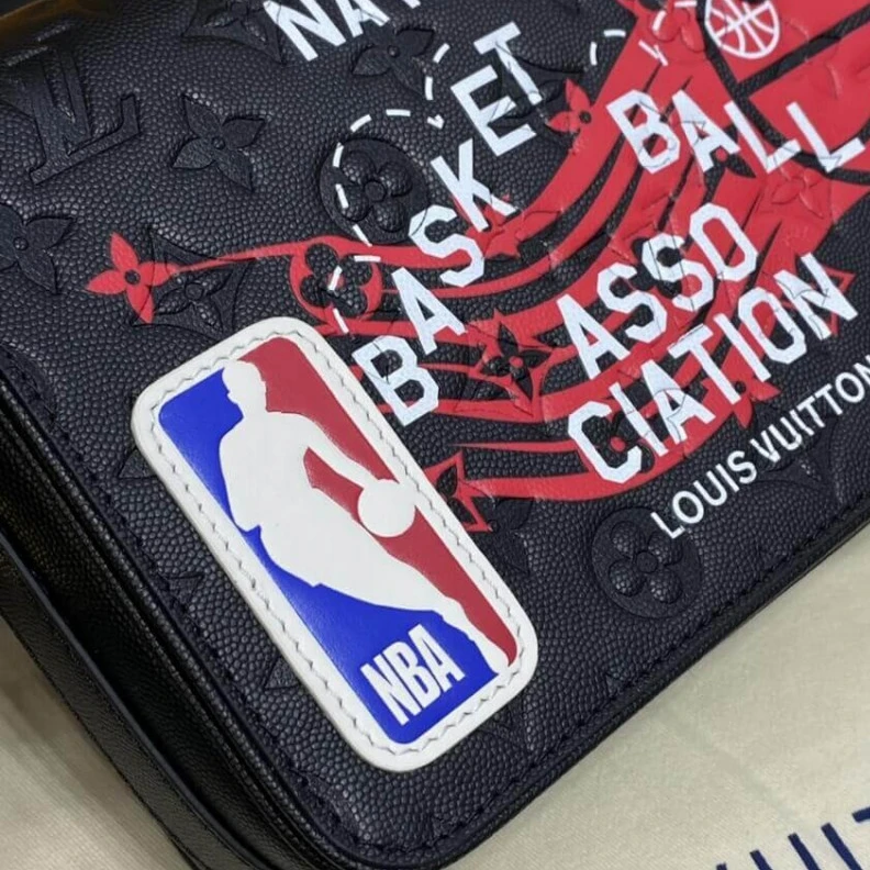 Lv belts replica Made from Louis Vuitton LVxNBA Studio Messenger in Black