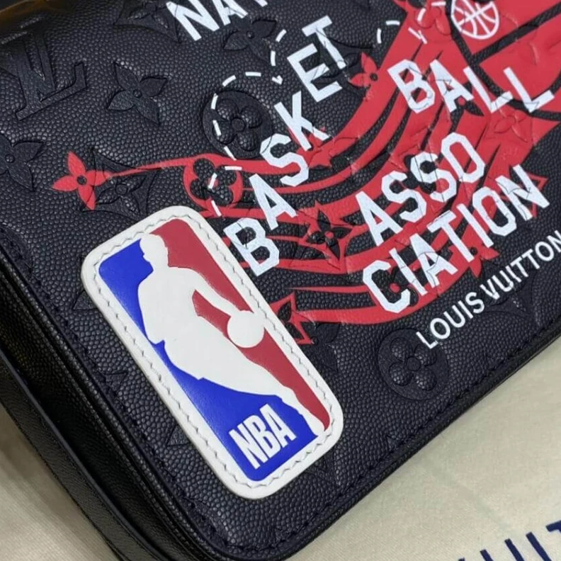 Lv belts replica Made from Louis Vuitton LVxNBA Studio Messenger in Black