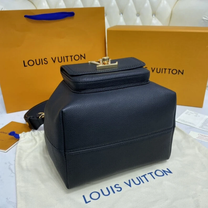 Top lv The Lockme Louis Vuitton Lockme Bucket Black