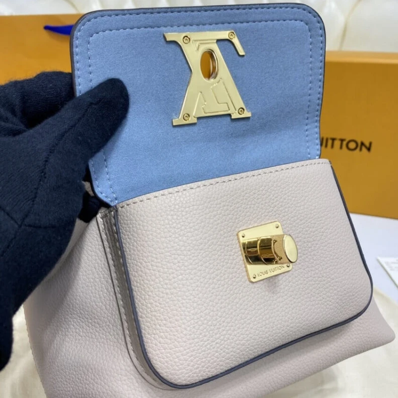 Mythick Strap Dro Louis Vuitton Lockme Bucket Greige