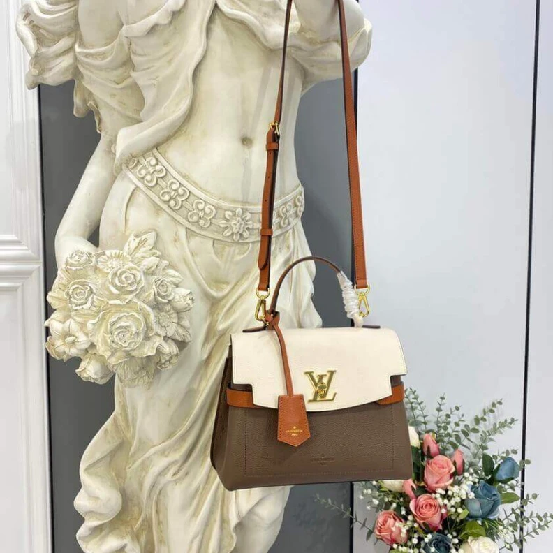 Mythick Microfibe Louis Vuitton Lockme Ever BB Smokey Quartz Caramel