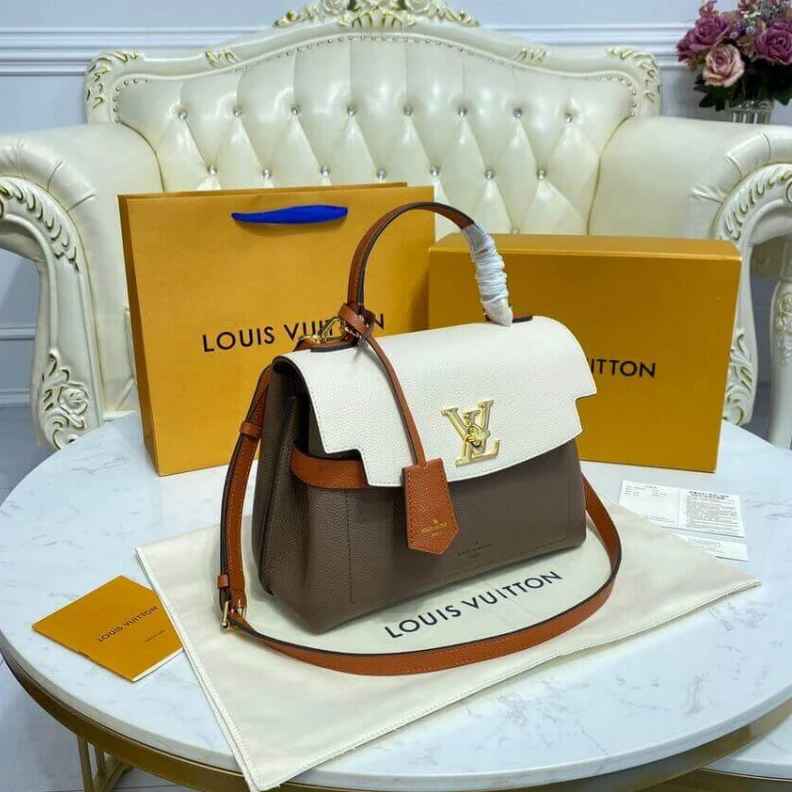 Mythick Microfibe Louis Vuitton Lockme Ever BB Smokey Quartz Caramel