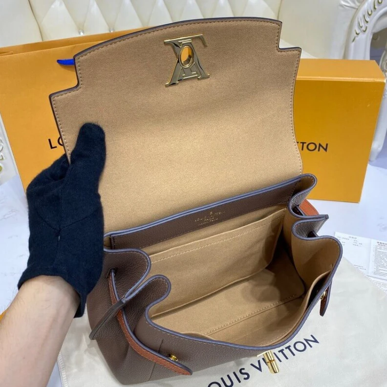 Mythick Microfibe Louis Vuitton Lockme Ever BB Smokey Quartz Caramel