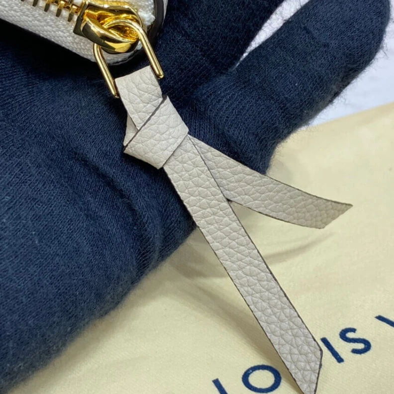 Replica bags lv Outside f Louis Vuitton Lockme Zippy Coin Purse Greige
