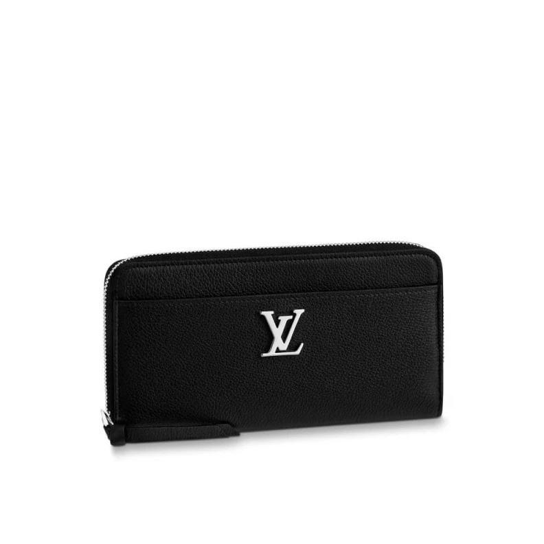 The Zippy Louis Vuitton Lockme Zippy Wallet Black
