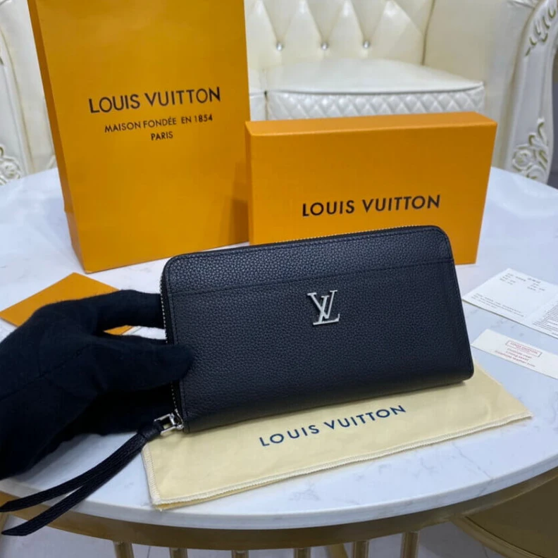 Replica bag The Zippy Louis Vuitton Lockme Zippy Wallet Black