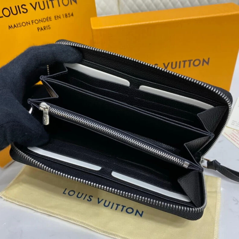 Replica bag The Zippy Louis Vuitton Lockme Zippy Wallet Black