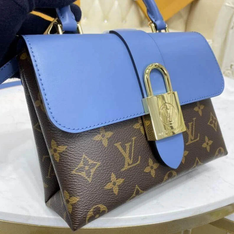 Replica bags lv Goldcolor LV Locky BB Blue