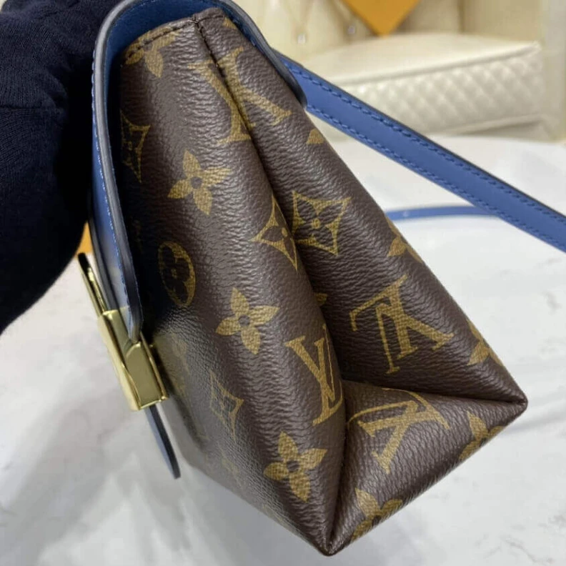 Replica bags lv Goldcolor LV Locky BB Blue