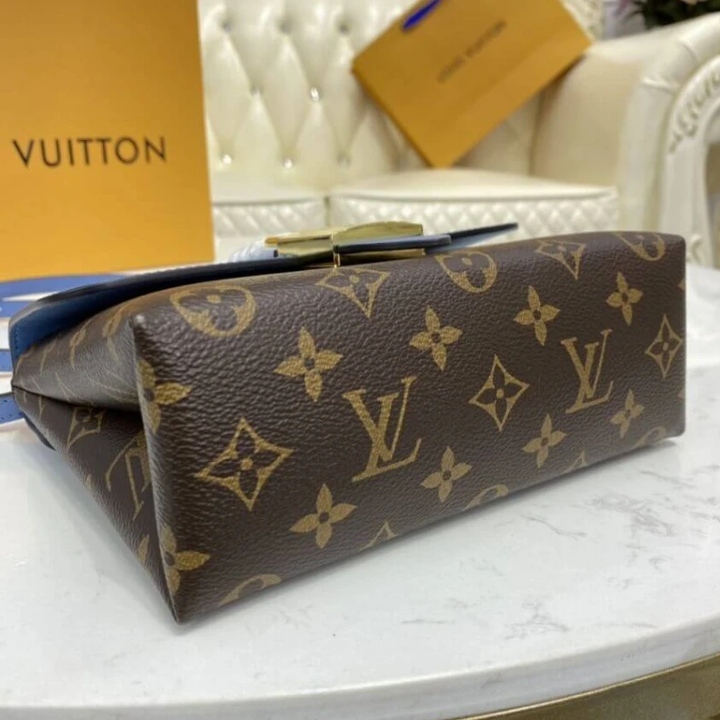 Replica bags lv Goldcolor LV Locky BB Blue