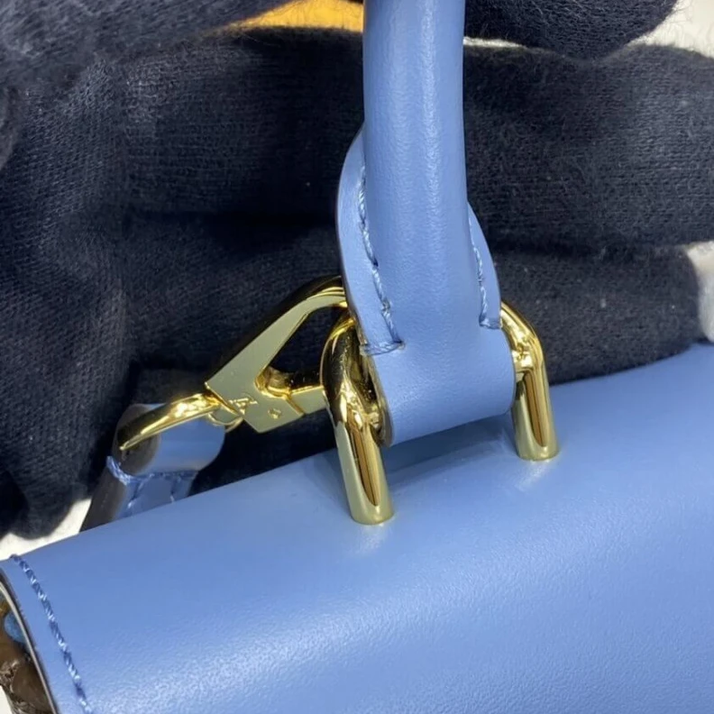 Replica bags lv Goldcolor LV Locky BB Blue