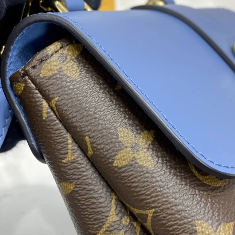 Replica bags lv Goldcolor LV Locky BB Blue