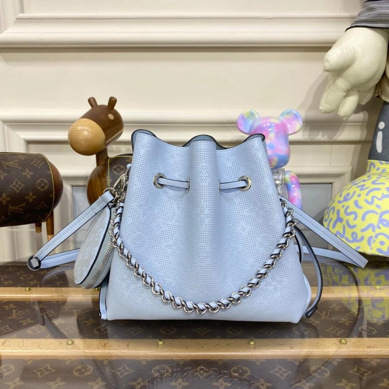 Lv belts replica Round coi Louis Vuitton Mahina Bella Tote Bag Bleu Horizon