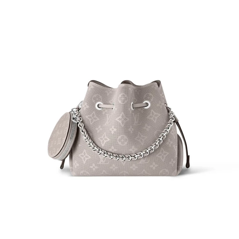 Strap dro Louis Vuitton Mahina Bella Tote Bag Gris Souris Gray
