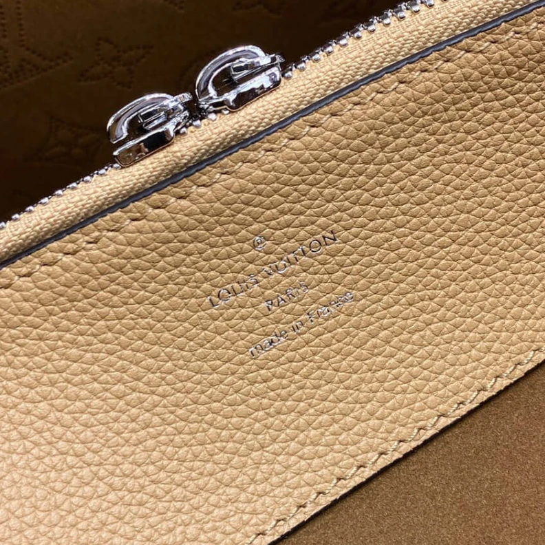 Mythick ru Chain dro Louis Vuitton Mahina Calf Leather Bella Tote Arizona Brown