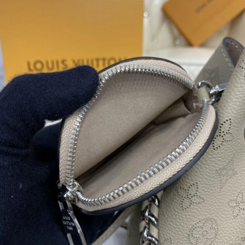 Replica bags lv Microfibe Louis Vuitton Mahina Leather Bella Galet
