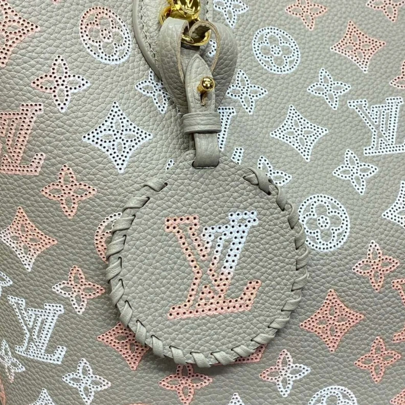 Mythick.ru Inside re Louis Vuitton Mahina Leather Blossom MM Bag Gray