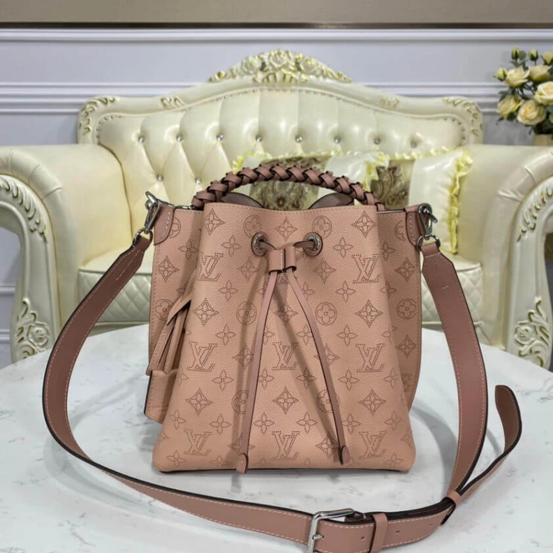 Replica bags 25 x 25 x Louis Vuitton Mahina Perforated Calf Leather Muria Magnolia Pink
