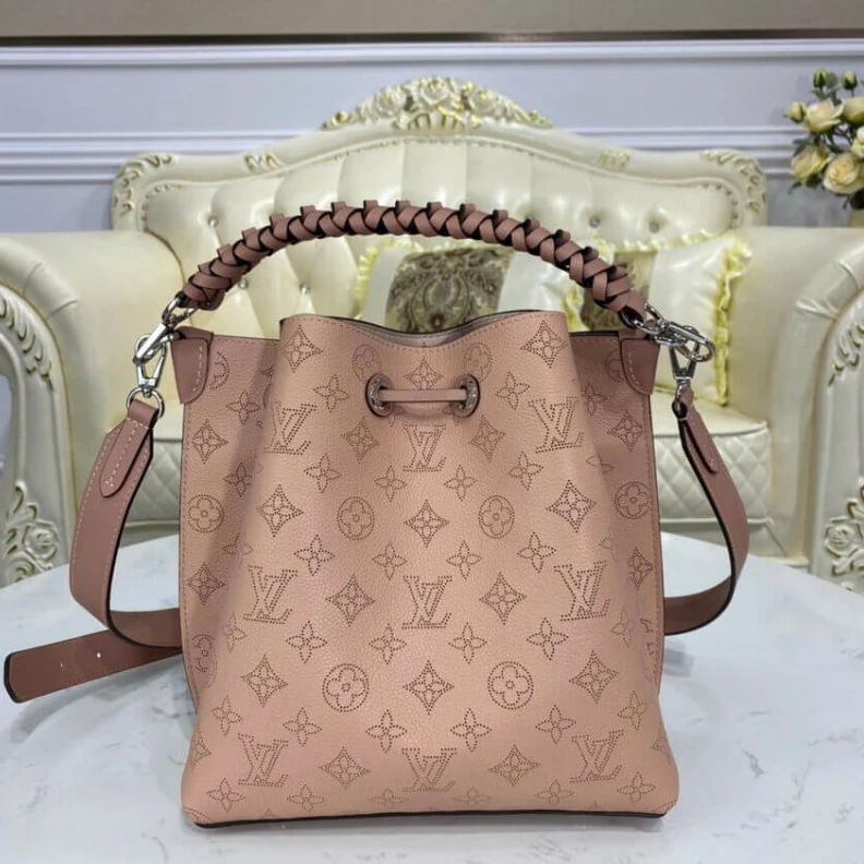 Replica bags 25 x 25 x Louis Vuitton Mahina Perforated Calf Leather Muria Magnolia Pink