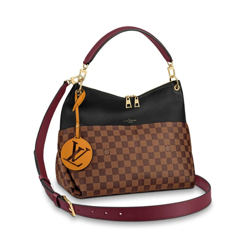 Strap Drop Louis Vuitton Maida Hobo Black