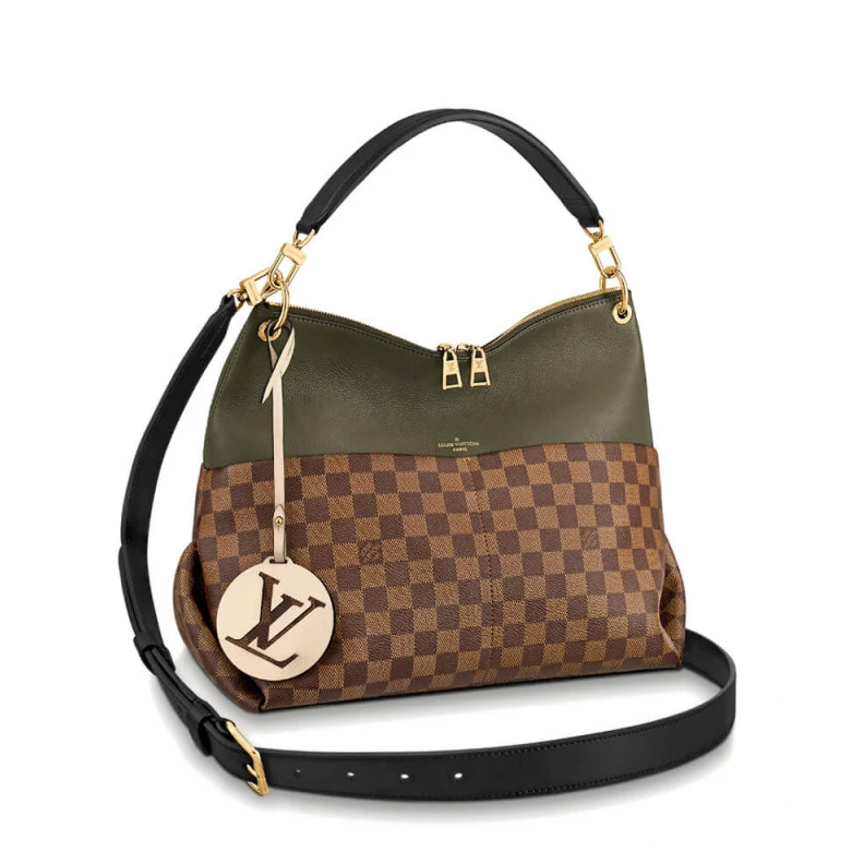 Strap Drop Louis Vuitton Maida Hobo Khaki Green