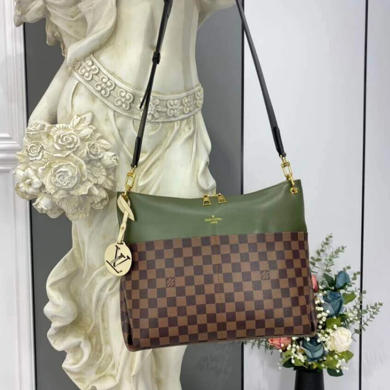 Louis vuitton locations Strap Drop Louis Vuitton Maida Hobo Khaki Green