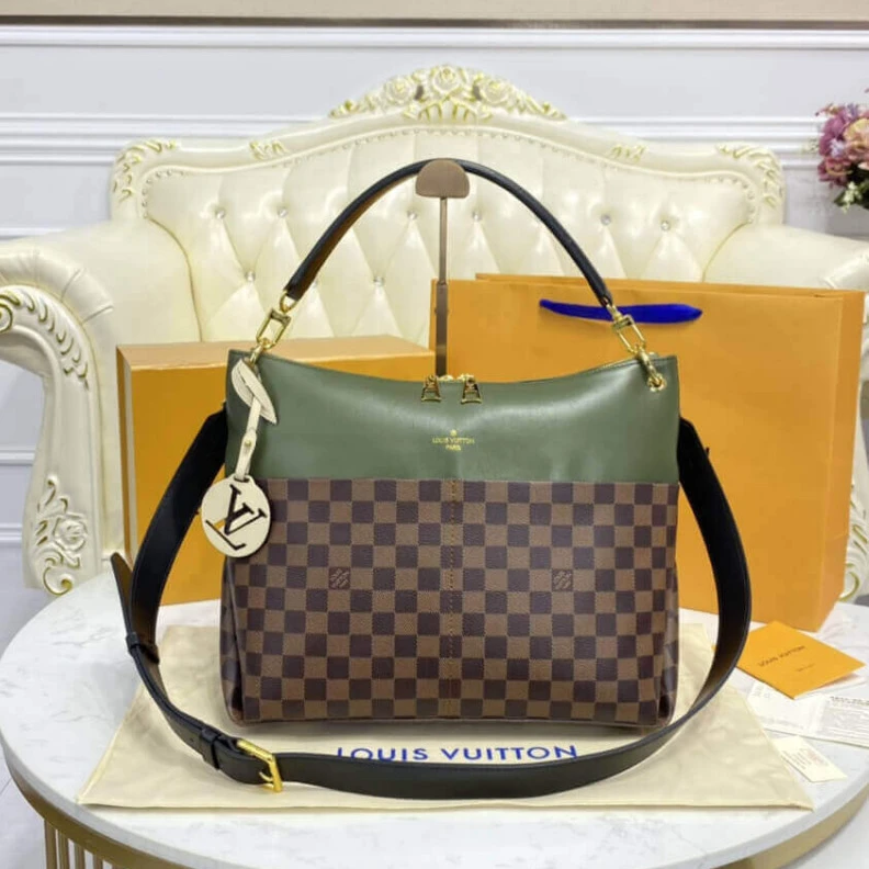 Louis vuitton locations Strap Drop Louis Vuitton Maida Hobo Khaki Green