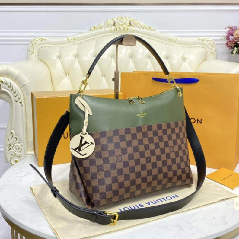 Louis vuitton locations Strap Drop Louis Vuitton Maida Hobo Khaki Green